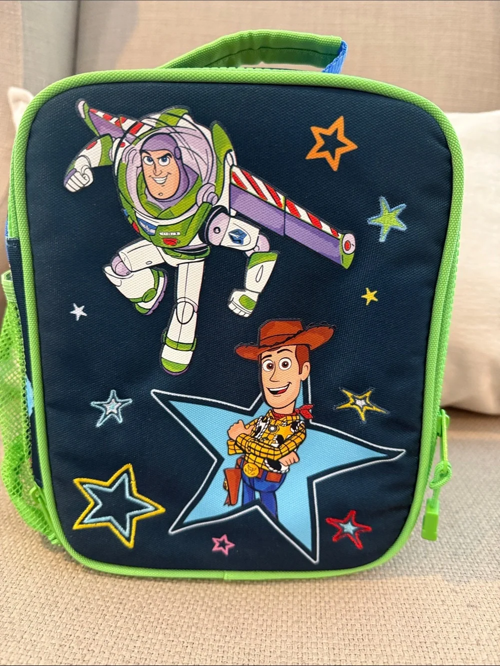 NWOT Disney Store Toy Story Lunch Bag with Buzz Lightyear & Woody
